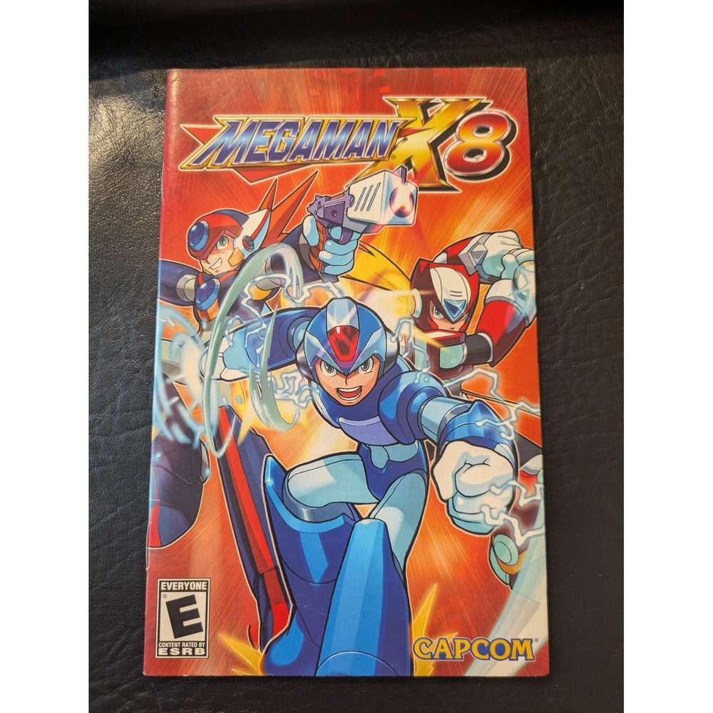 Mega Man X8 PS2 Instruction Manual Only Sony PlayStation 2 Capcom Booklet